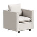 Decorative chairs, comfortable single sofa chairs in beige, soft and breathable seat cushions, soft cushioned armchairs, modern and comfortable sofa chairs in bedrooms/corners/reading rooms