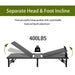 Adjustable Bed Frame,Twin XL Size - 2 Motor Design, Independent Head and Foot Incline, Zero Gravity, TV and Head-Tilt Presets, 450 lbs Capacity - DTYStore