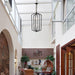 8-Light Farmhouse Kitchen Chandeliers, Matte Black and Sliver Vintage Rustic Cage Light Fixture Adjustable Height Chandeliers for Dining Room Hallway Foyer Entryway(E12 Bulbs Not Included) - DTYStore