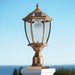 Retro Gold Solar Column Headlights With Dimmable LED 1 pack - DTYStore