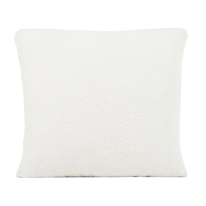Teddy Fabric Accent Chair, Fabric Armchair Club Chair,Barrel Chair,Upholstered Arm Chair with Solid Wood Legs,Waist Pillow,Padded Single Chair for Living Room/Bedroom/Study/Waiting Room,White