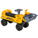 Kids Bulldozer Ride-On Toy for Toddler with Tough Wheels, Outdoor Construction Toy with Controllable Digging Bucket, Yellow - DTYStore