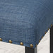 Biony Fabric Dining Chairs with Nailhead Trim, Set of 2, Blue - DTYStore