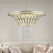 8-Light 23.6" Wide Crystal Waterfall Chandelier - DTYStore