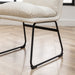 Milos Contemporary Upholstered Dining Chairs, Set of 2, Vanilla White - DTYStore