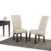 Cosmopolitan - Deluxe Tufted Parson Chair (Set of 2) - Satin Cream - DTYStore