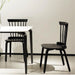 Dining Chairs Set of 2, Farmhouse Wooden Spindle Back Kitchen Chairs, Windsor Dining Chairs for Kitchen and Dining Room, Black.Solid Wood Slat Back Windsor Chair (Set of 2) - DTYStore