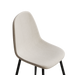 Dining Chairs Set of 4 modern kitchen dining chairs, linen padded seats, and sturdy black metal leg design (beige) dining table chairs Suitable for home and office use - DTYStore