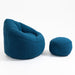 Bedding Bean Bag Sofa Chair High Pressure Foam Bean Bag Chair Adult Material with Padded Foam Padding Compressed Bean Bag With Footrest - DTYStore