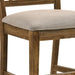 Tan and Weathered Oak Slat Back Side Chairs (Set of 2) - DTYStore