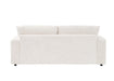 82 inches beige corduroy sofa, two storage feet +4 throw pillows, create a living room, office fashion new darling! - DTYStore