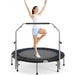 40' Foldable Mini Trampoline for Adults, Trampoline for Adults with Adjustable Bar - DTYStore