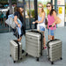 Luggage Suitcase 3 Piece Sets Hardside Carry-on luggage with Spinner Wheels 20"/24"/28" - DTYStore