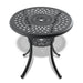 (Cushions In Random Colors)3-Piece Set Of Cast Aluminum Patio Furniture With Cushions - DTYStore