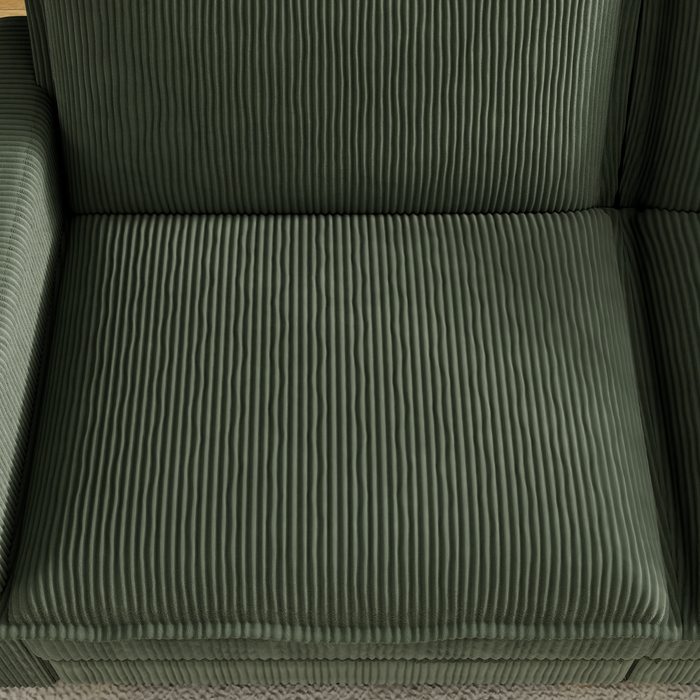 Modular Sectional Sofa,Deep Seat Couch for Living Room , Modern L-Shaped Sofa for Living Room Bedroom Apartment,GREEN