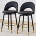 360 ° rotatable bar chair.Modern PU comfortable upholstered bar chair with smooth and beautiful metal legs for dining room, kitchen, terrace and guest office chair . - DTYStore