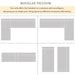 U_Style Modern Large L-Shape Modular Sectional Sofa for Living Room, Bedroom, Salon, 2 Piece Free Combination, Simplified Style(old sku:WY000356AAA) - DTYStore
