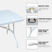 6ft Folding Table, Portable Plastic Table for Camping, Picnics, Parties, High Load Bearing Foldable Table White Default -DTYStore