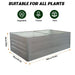6x3x2 ft (1 pack) Metal Garden Bed,outdoor Planter Box Metal Patio Kit Planting Bed for Vegetables Flowers Herb,grey Default -DTYStore