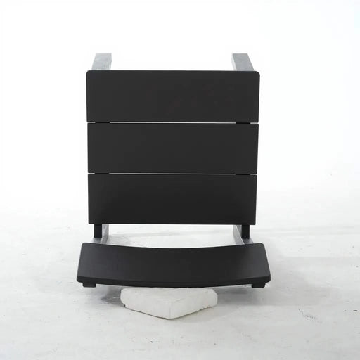 7-Piece HDPE Outdoor Dining Set for 6 – Weather-Resistant Patio Table with Umbrella Hole and 6 Armless Chairs, Durable Garden Furniture for Backyard, Lawn, Deck, or Poolside (Black) Default -DTYStore