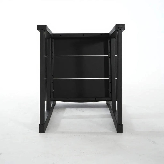 7-Piece HDPE Outdoor Dining Set for 6 – Weather-Resistant Patio Table with Umbrella Hole and 6 Armless Chairs, Durable Garden Furniture for Backyard, Lawn, Deck, or Poolside (Black) Default -DTYStore