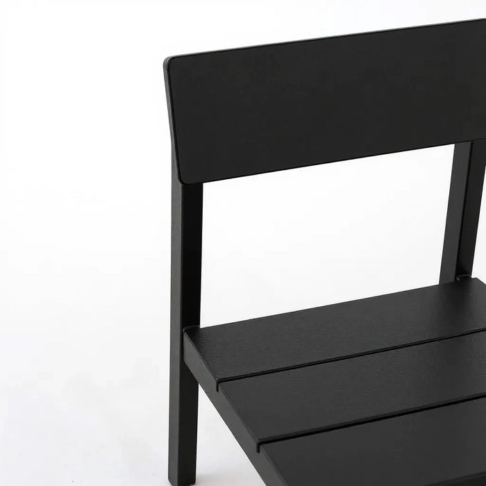 7-Piece HDPE Outdoor Dining Set for 6 – Weather-Resistant Patio Table with Umbrella Hole and 6 Armless Chairs, Durable Garden Furniture for Backyard, Lawn, Deck, or Poolside (Black) Default -DTYStore