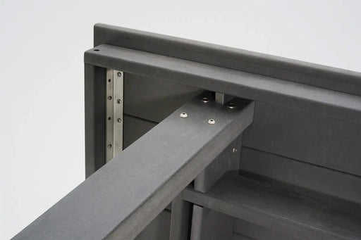 7-Piece HDPE Outdoor Dining Set for 6 – Weather-Resistant Patio Table with Umbrella Hole and 6 Armless Chairs, Durable Garden Furniture for Backyard, Lawn, Deck, or Poolside (Gray) Default -DTYStore