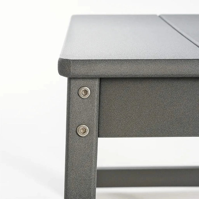 7-Piece HDPE Outdoor Dining Set for 6 – Weather-Resistant Patio Table with Umbrella Hole and 6 Armless Chairs, Durable Garden Furniture for Backyard, Lawn, Deck, or Poolside (Gray) Default -DTYStore