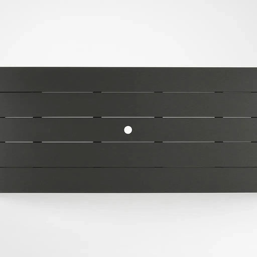 7-Piece HDPE Outdoor Dining Set for 6 – Weather-Resistant Patio Table with Umbrella Hole and 6 Armrest Chairs, Durable Garden Furniture for Backyard, Lawn, Deck, or Poolside (Black) Default -DTYStore