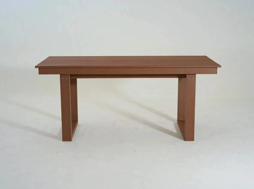 7-Piece HDPE Outdoor Dining Set for 6 – Weather-Resistant Patio Table with Umbrella Hole and 6 Armrest Chairs, Durable Garden Furniture for Backyard, Lawn, Deck, or Poolside (Brown) Default -DTYStore