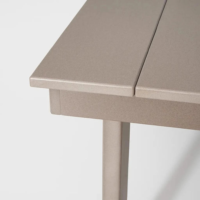 7-Piece HDPE Outdoor Dining Set for 6 – Weather-Resistant Patio Table with Umbrella Hole and 6 Armrest Chairs, Durable Garden Furniture for Backyard, Lawn, Deck, or Poolside (wood) Default -DTYStore