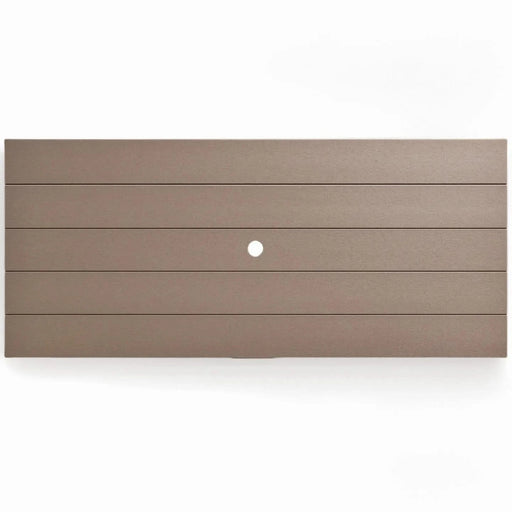 7-Piece HDPE Outdoor Dining Set for 6 – Weather-Resistant Patio Table with Umbrella Hole and 6 Armrest Chairs, Durable Garden Furniture for Backyard, Lawn, Deck, or Poolside (wood) Default -DTYStore