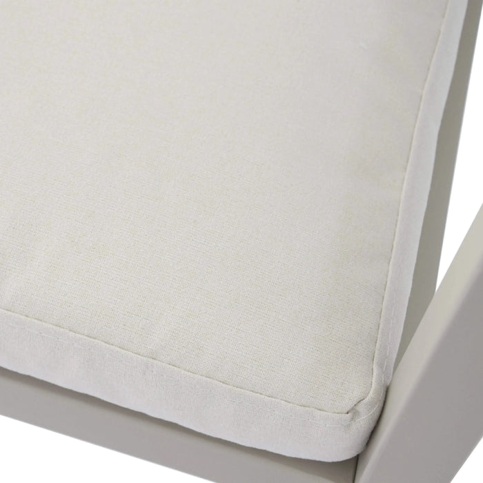 7-Piece Outdoor Dining Set with Acacia Wood Table and Iron Frame Chairs in Gray and Natural Default -DTYStore