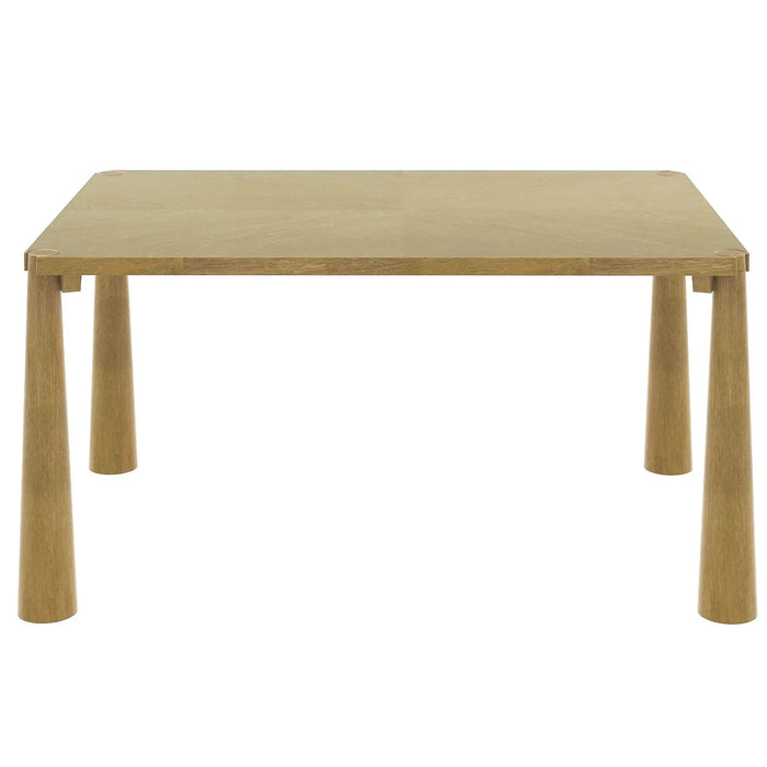 7-Piece Retro Dining Table Set for 6, Wood Dining Table Set for 6 with Upholstered Chairs for kitchen & Dining Room (Natural Wood Wash) Default -DTYStore