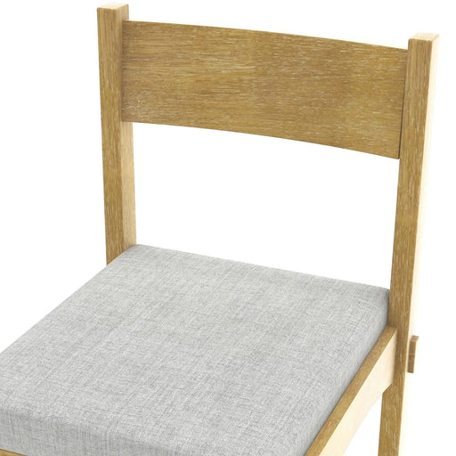 7-Piece Retro Dining Table Set for 6, Wood Dining Table Set for 6 with Upholstered Chairs for kitchen & Dining Room (Natural Wood Wash) Default -DTYStore