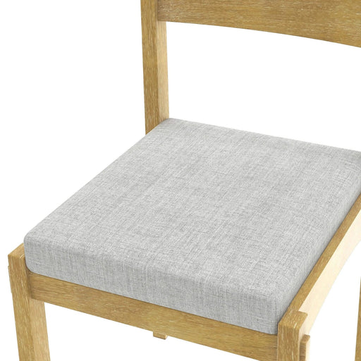 7-Piece Retro Dining Table Set for 6, Wood Dining Table Set for 6 with Upholstered Chairs for kitchen & Dining Room (Natural Wood Wash) Default -DTYStore