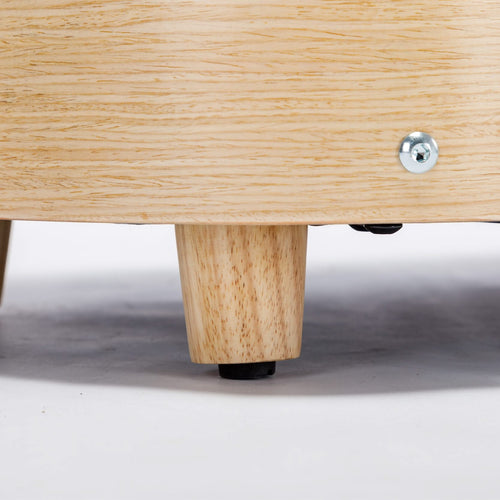 Scandinavian style Elevated Dog Bed Pet Sofa With Solid Wood legs and Bent Wood Back, Velvet Cushion,Mid Size,Dark Grey - Image 18