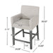 Upholstered 26 inch Counter Stool - Light Gray/Gray - DTYStore