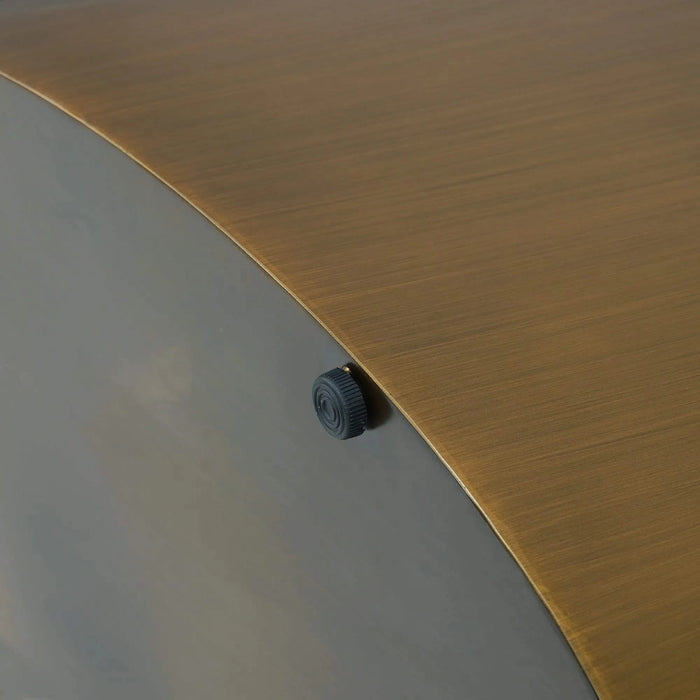 70.86 'Modern Artificial Stone White Panel Bronze Iron Metal Legs-Can Accommodate 6-8 People Default -DTYStore