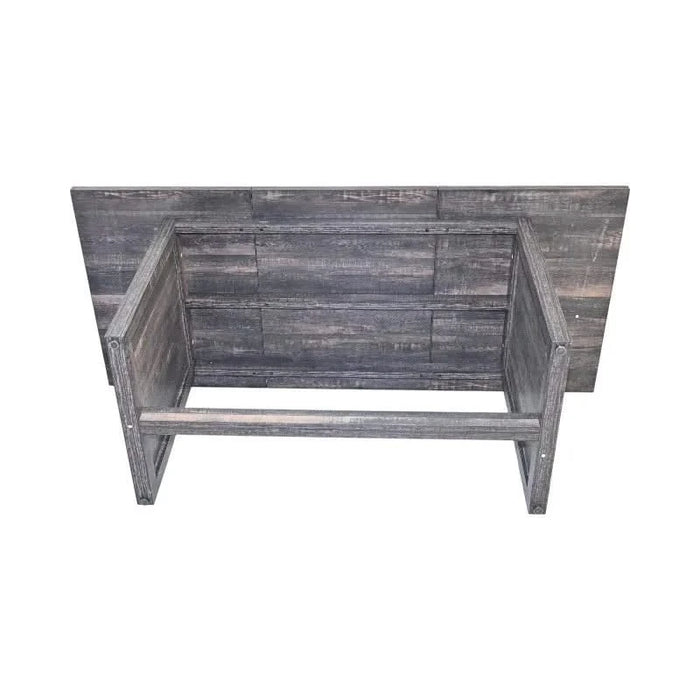 70.87' Farmhouse Large Dining Table for 6-8 People, Rectangular Wood Dining Table, Rustic Kitchen Dinner Table with X Solid Legs for Dining Room & Living Room, Gray Default -DTYStore