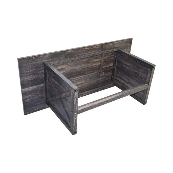 70.87' Farmhouse Large Dining Table for 6-8 People, Rectangular Wood Dining Table, Rustic Kitchen Dinner Table with X Solid Legs for Dining Room & Living Room, Gray Default -DTYStore