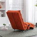 Linen Massage Chaise Lounge Indoor with Remote Control,Ergonomic Electric Massage Long Lounger with 5 Modes for Office, Living Room,Bedroom (Orange) - DTYStore