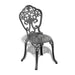7-Piece Set Of All-Weather Cast Aluminum Dining Furniture Set With Black Frame - DTYStore