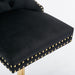 Furniture,Thick Golden Swivel Velvet Barstools Adjusatble Seat Height from 27-35 Inch, Modern Upholstered Bar Stools with Backs Comfortable Tufted for Home Pub and Kitchen Island (Black,Set of 2) - DTYStore