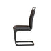 Modern Dining Chairs,PU Faux Leather High Back Upholstered Side Chair with C-shaped Tube. Black Metal Legs for Dining Room Kitchen Vanity Patio Club Guest Office Chair (Set of 4) (Black+PU) - DTYStore
