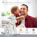 Kids Plush Ride-On Rocking Horse with Bear Toy, Children Chair with Soft Plush Toy & Fun Realistic Sounds, White - DTYStore