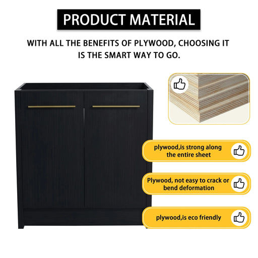 72 Inch Freestanding Bathroom Vanity with Resin Sink and a Storage Cabinets, With Soft Closing Door, 09230*2+0312 Combination Cabinet, KD-Package Default -DTYStore