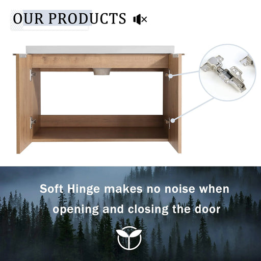 72 Inch Soft Close Doors Bathroom Vanity With Sink, A Small Storage Shelves, 30' and 12' Combination Cabinet,(KD-Packing) Default -DTYStore