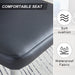 Modern minimalist dining chairs, black PU leather curved backrest and seat cushions,electroplated metal chair legs, suitable for restaurants, bedrooms, and living rooms. A set of 4 chairs.W1512P245567 - DTYStore
