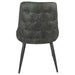 Light Grey Curved Back Side Chair (Set of 2) - DTYStore